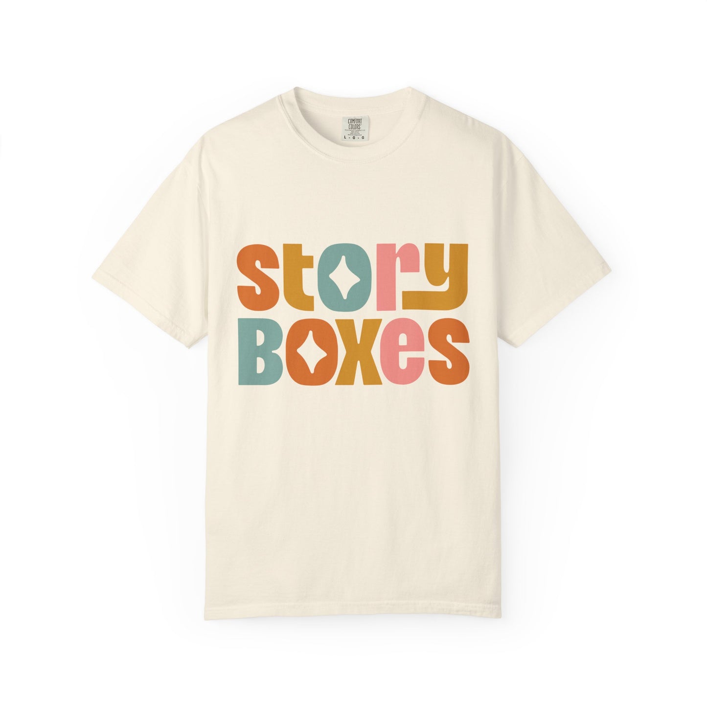 Vibrant Story Boxes T-Shirt for Creative Souls, Gift for Writers, Storytellers, Unique Casual Wear, Fun Graphic Tee, Artsy Gift