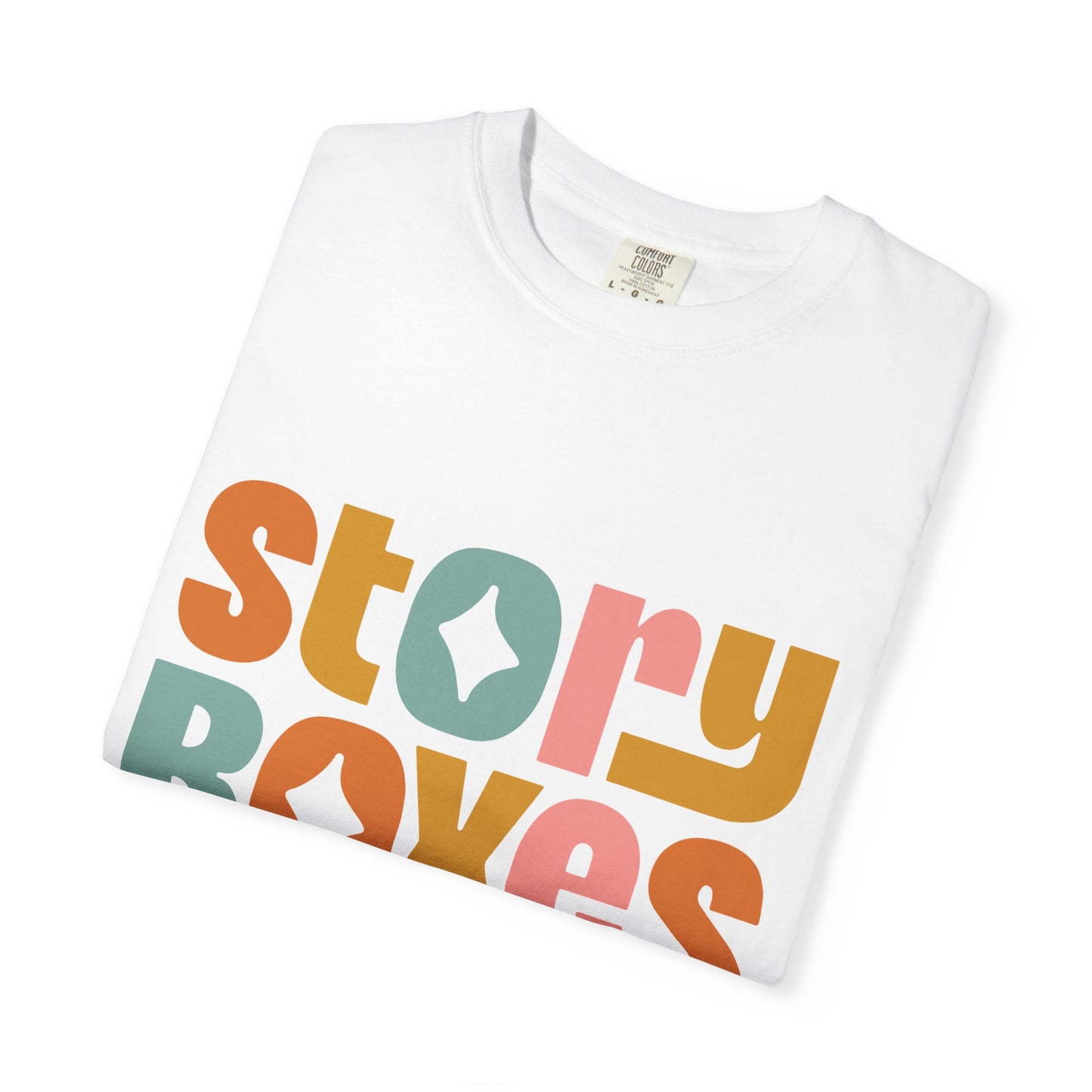 Vibrant Story Boxes T-Shirt for Creative Souls, Gift for Writers, Storytellers, Unique Casual Wear, Fun Graphic Tee, Artsy Gift