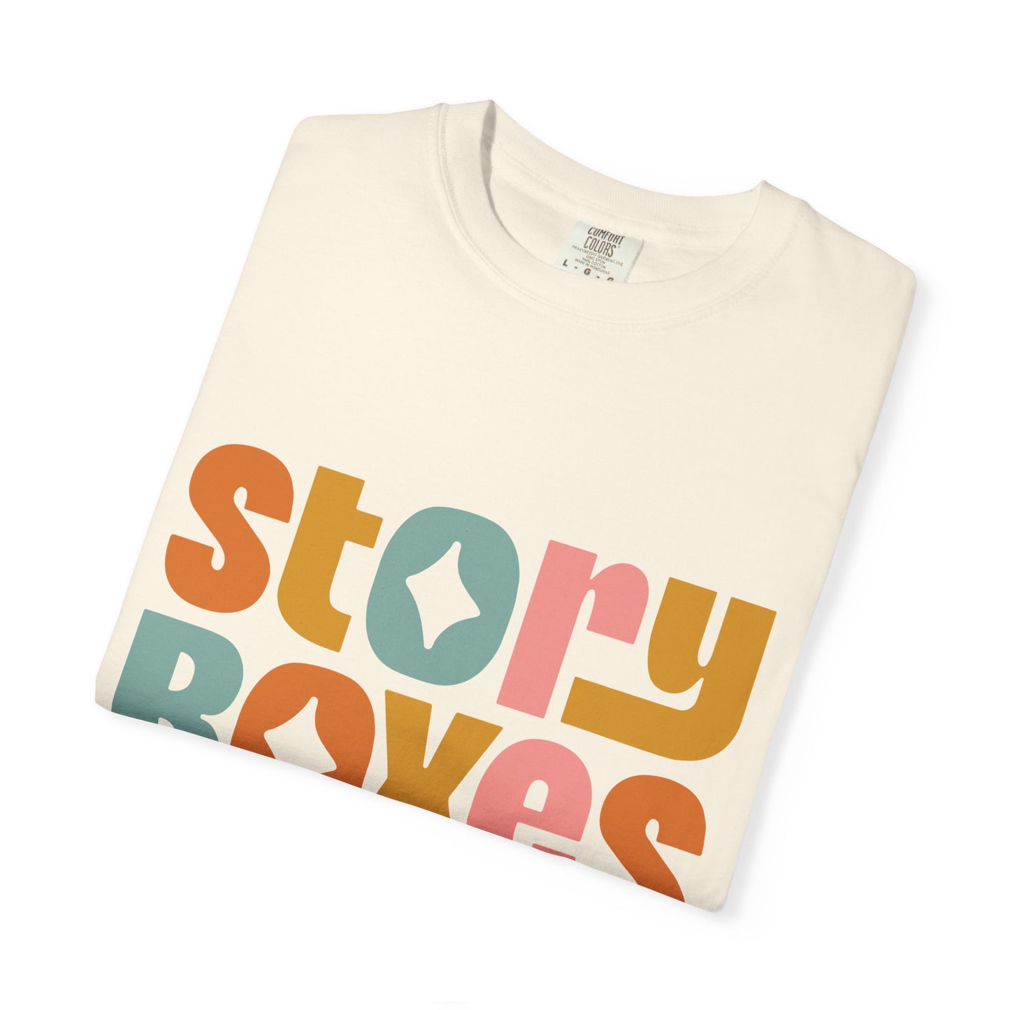 Vibrant Story Boxes T-Shirt for Creative Souls, Gift for Writers, Storytellers, Unique Casual Wear, Fun Graphic Tee, Artsy Gift