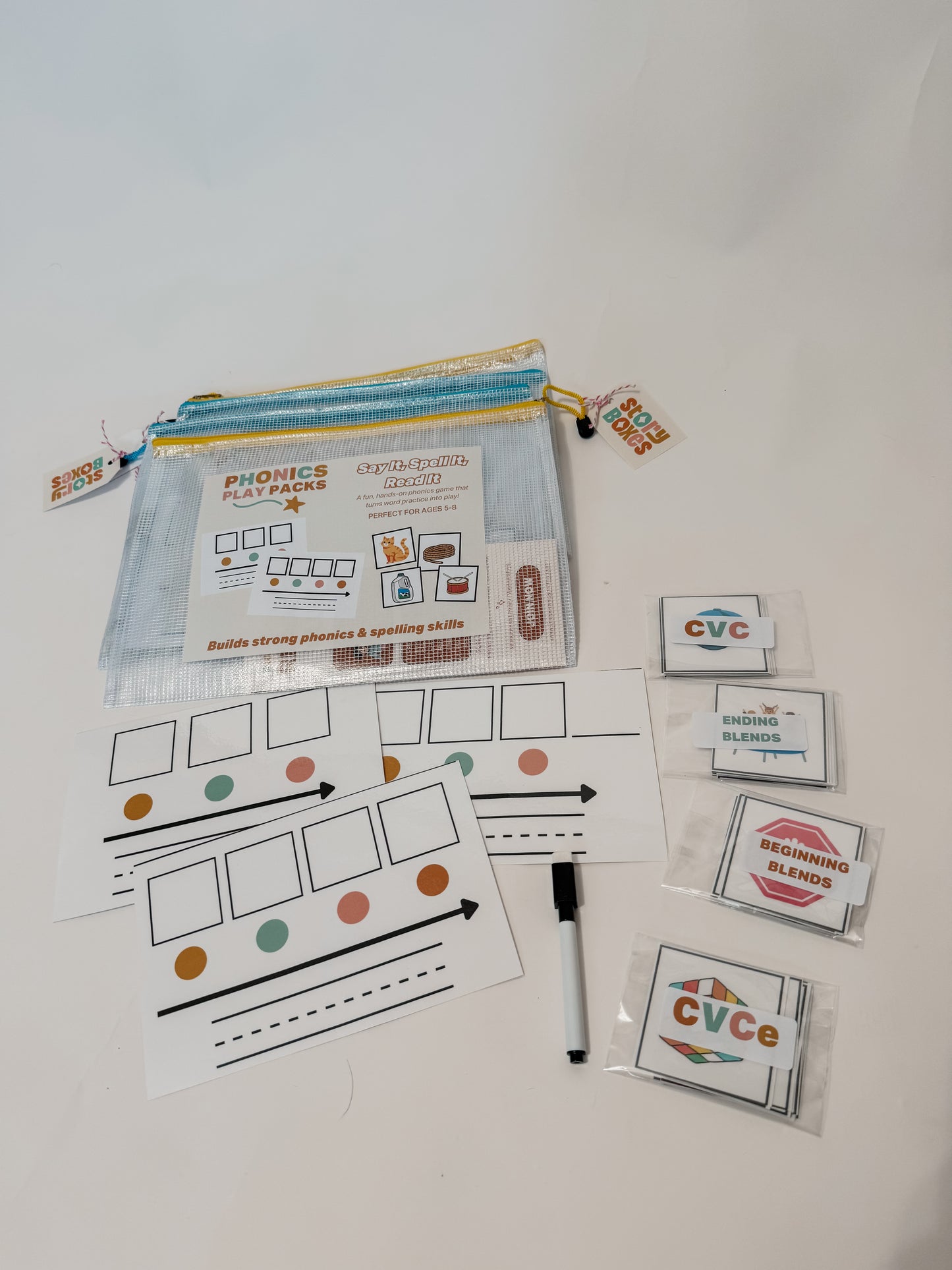 Phonics Play Pack: Writing Words Activity | CVC, CVCC, CCVC, CVCe
