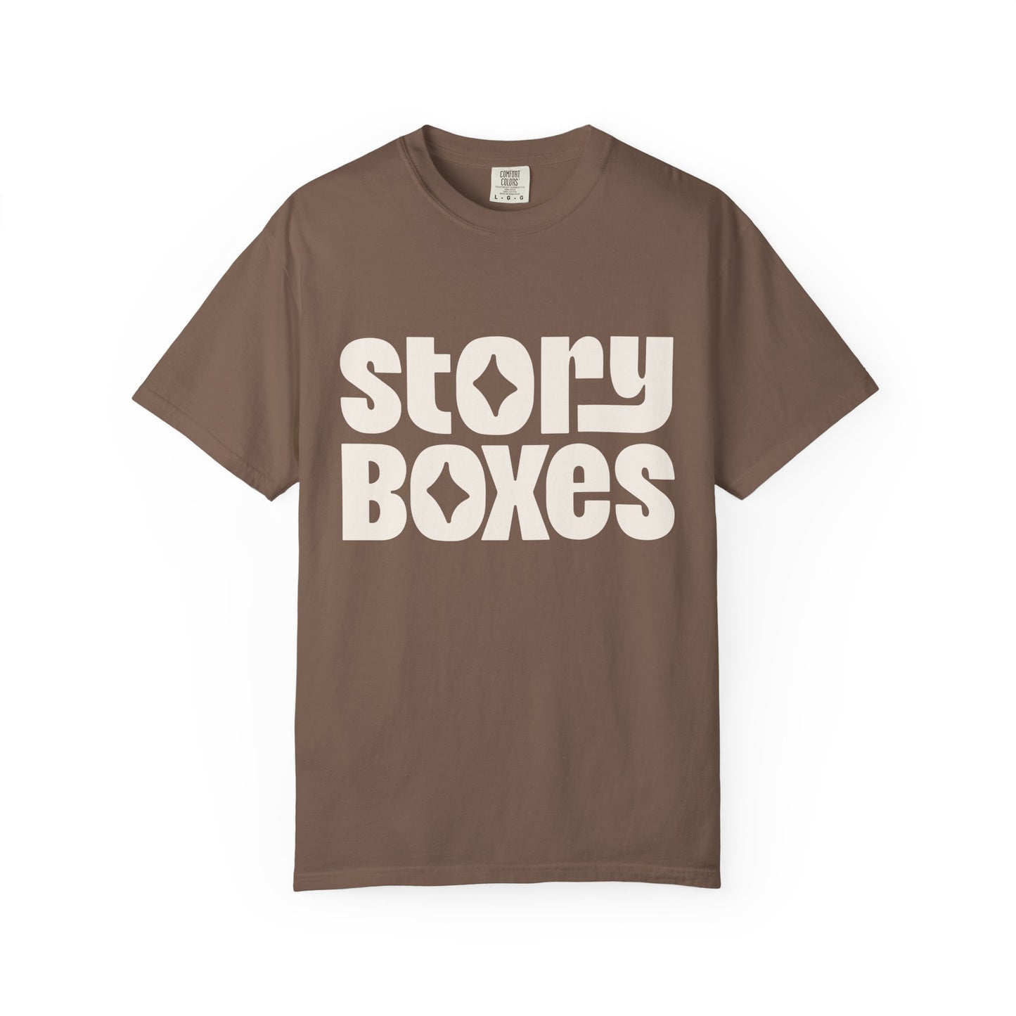 Unisex Garment-Dyed T-Shirt, Retro Story Boxes Tee, Trendy Graphic Shirt, Gift for Story Lovers, Casual Everyday Wear