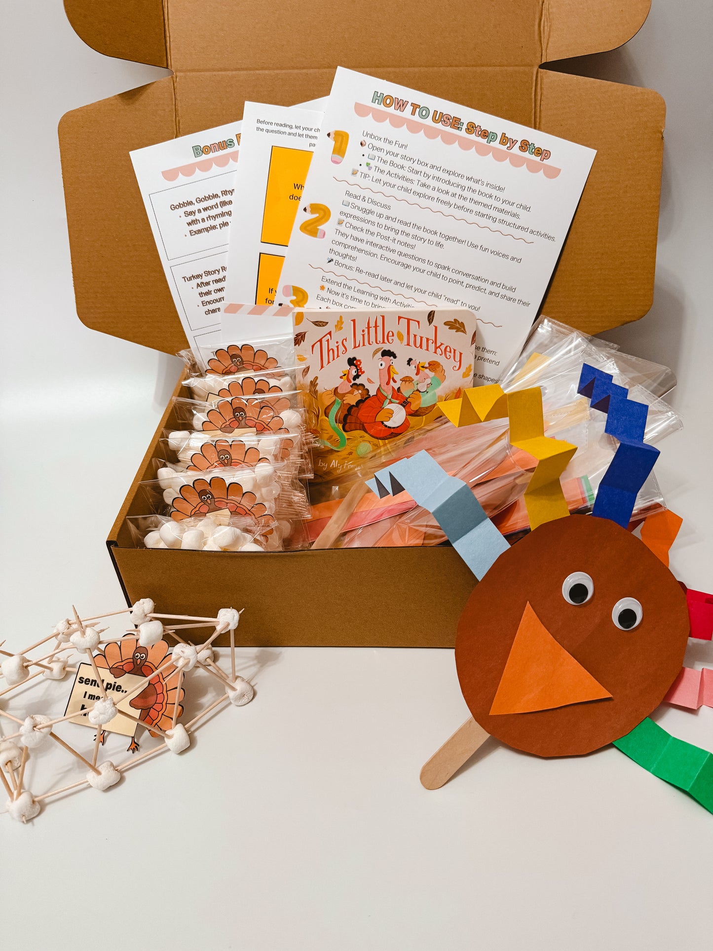 I’m a Little Turkey Story Box | Thanksgiving Kids Activity Kit