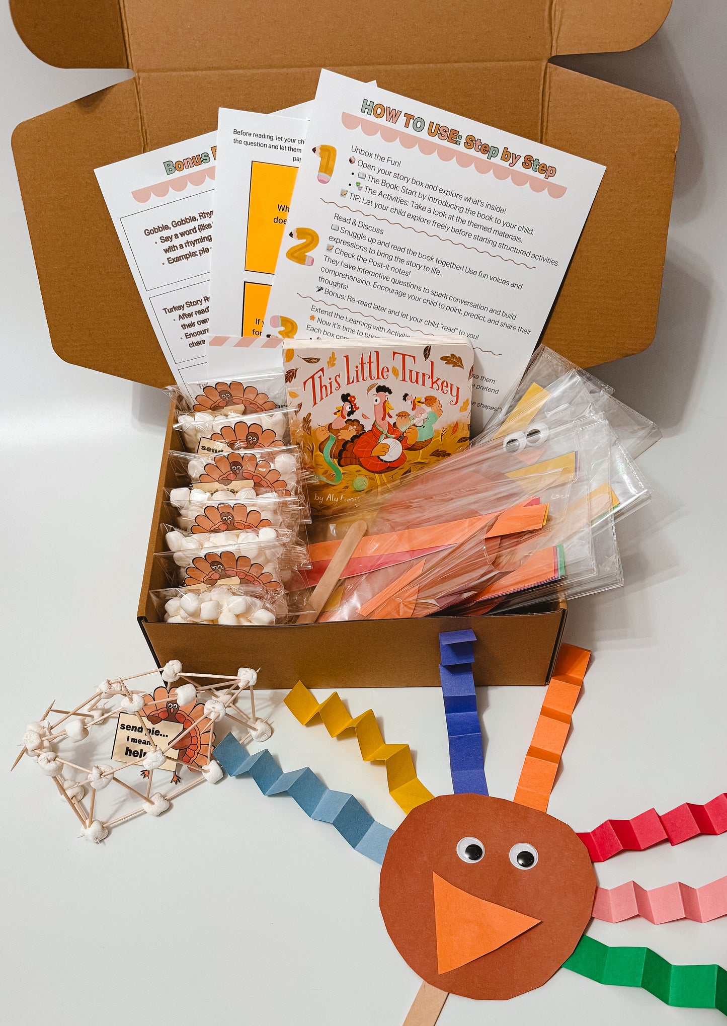 I’m a Little Turkey Story Box | Thanksgiving Kids Activity Kit