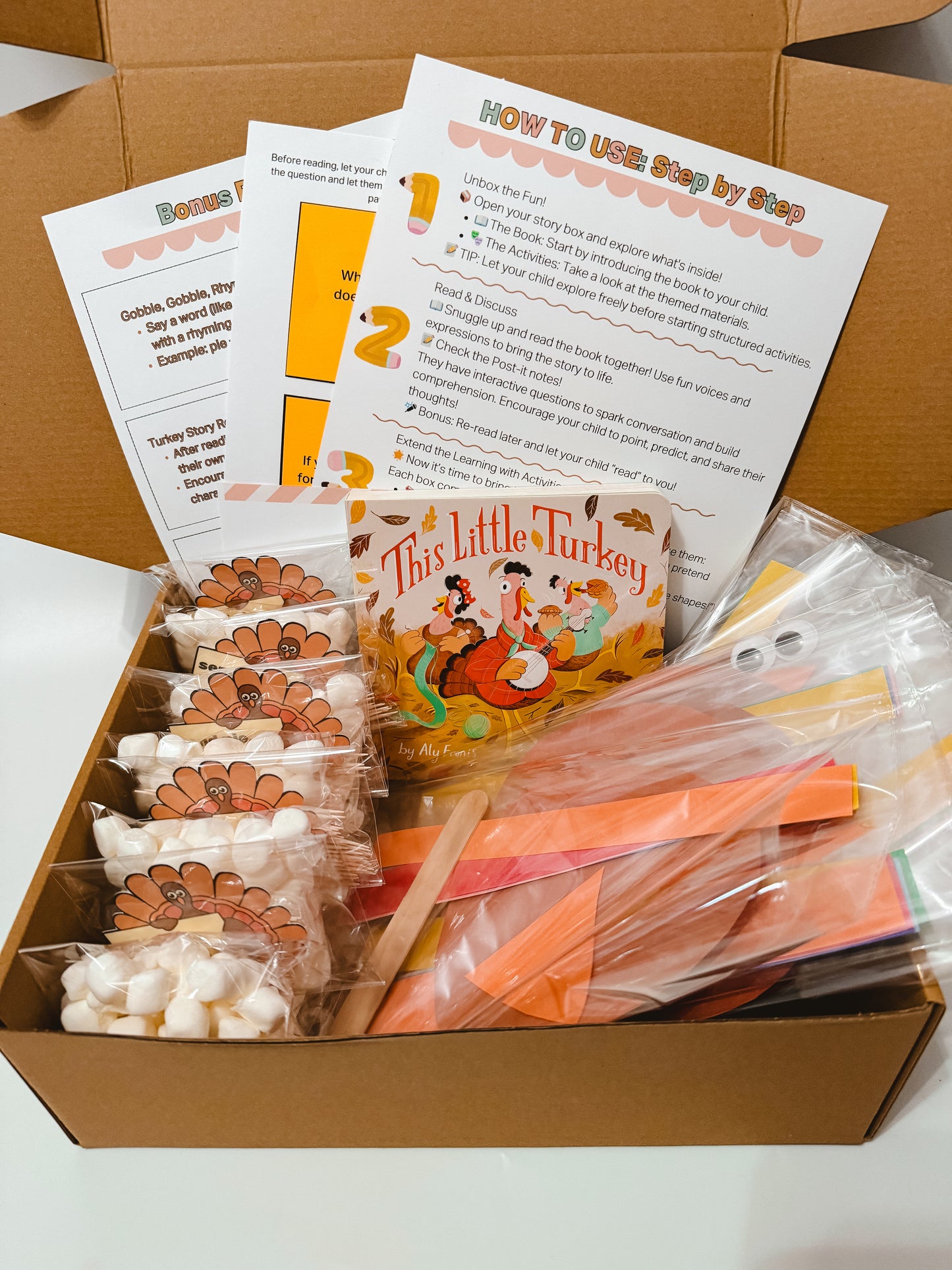 I’m a Little Turkey Story Box | Thanksgiving Kids Activity Kit