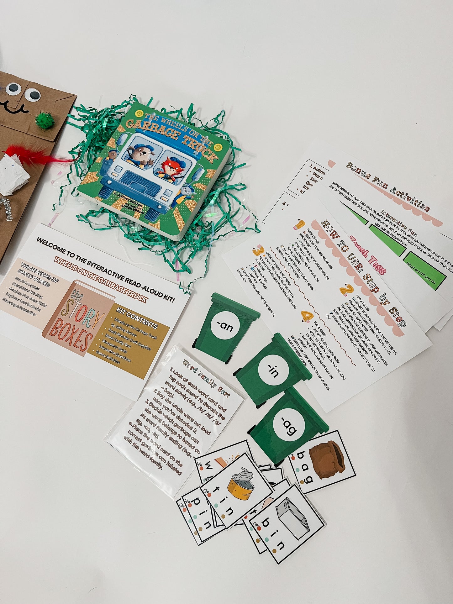 Wheels on the Garbage Truck Mini Story Box | Ages 4-6