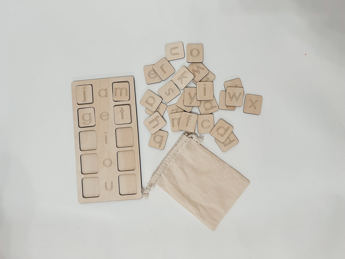 CVC Wood Word Board | Hands-On Phonics Tool for Ages 4–7