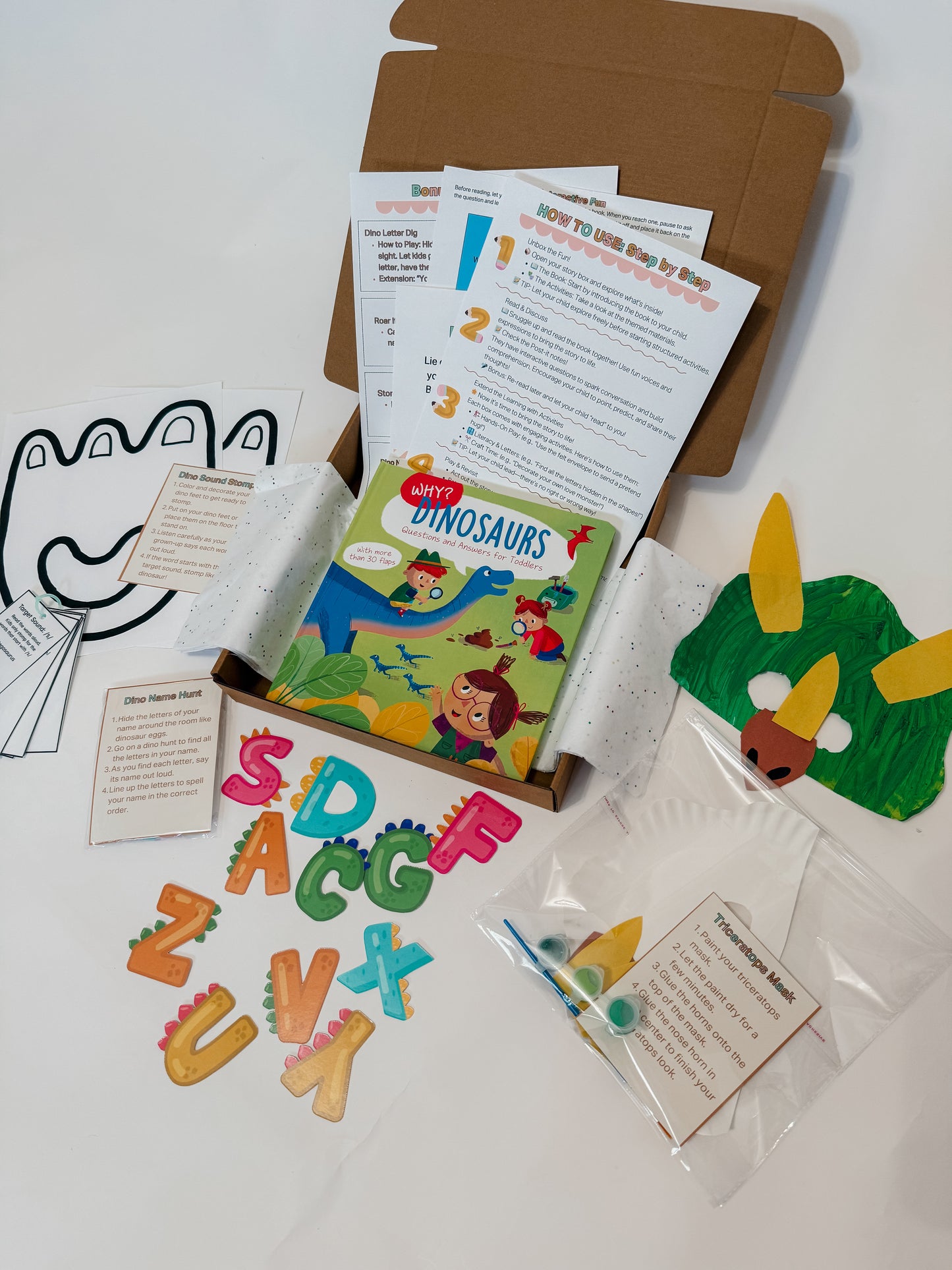 Why? Dinosaurs Q&A Story Box for Toddlers | Ages 2-4 | Fun Dino Learning