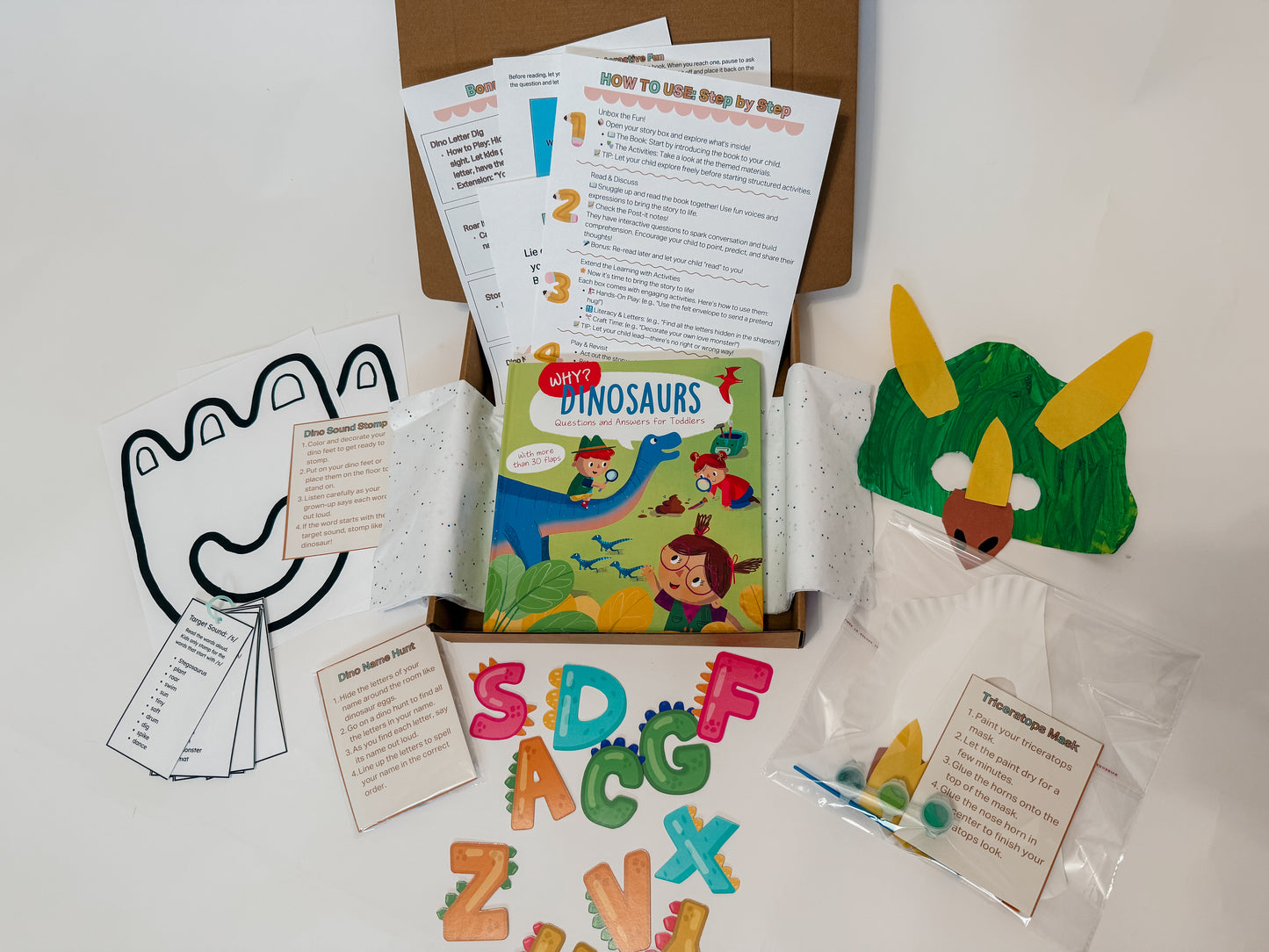Why? Dinosaurs Q&A Story Box for Toddlers | Ages 2-4 | Fun Dino Learning