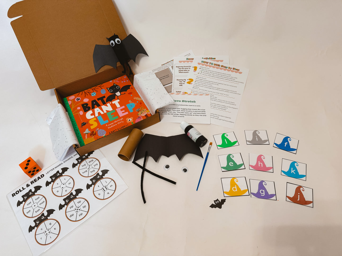 Bat Can’t Sleep Story Box for Toddlers | Ages 2-4 | Fun Bedtime Activities