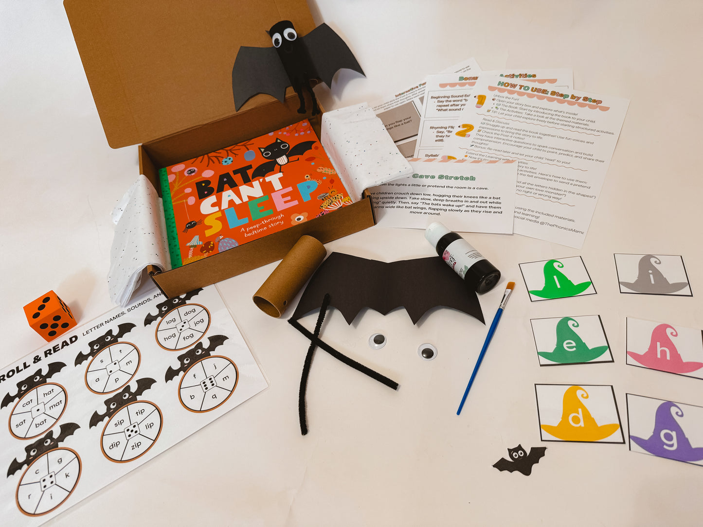 Bat Can’t Sleep Story Box for Toddlers | Ages 2-4 | Fun Bedtime Activities
