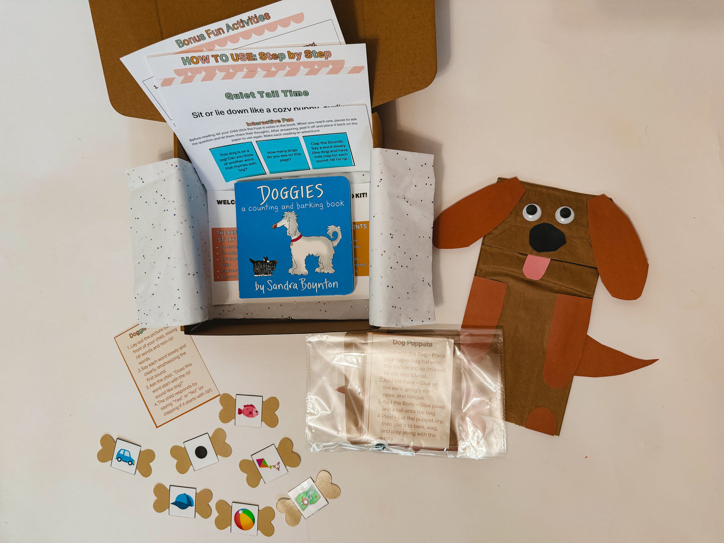 Doggies Mini Story Box for Toddlers | Ages 2-4 | Fun Puppy Activities