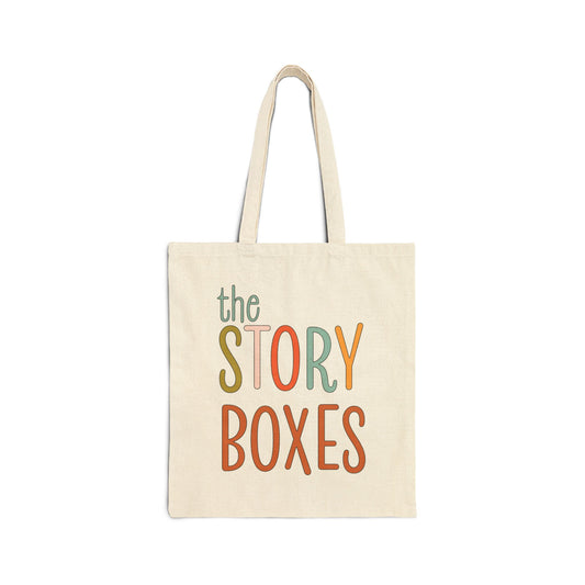 The Story Boxes Cotton Canvas Tote Bag - Eco-Friendly, Stylish Shopping Tote