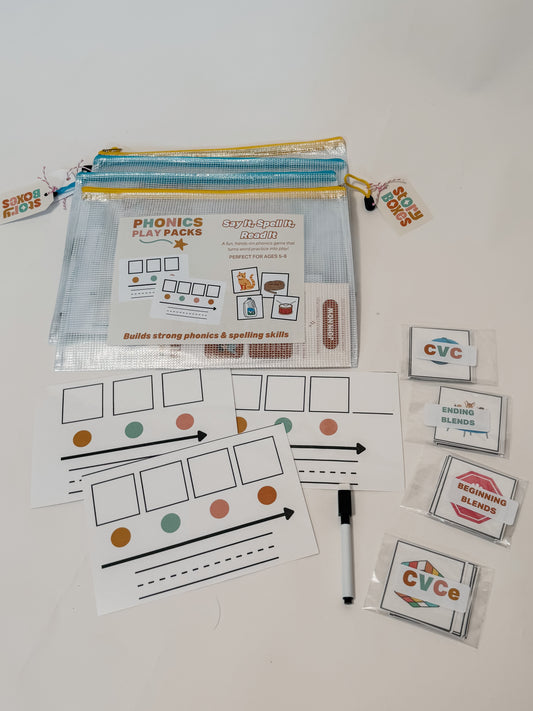 Phonics Play Pack: Writing Words Activity | CVC, CVCC, CCVC, CVCe