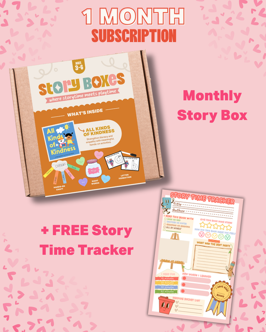 1 Month Story Box Subscription – Valentine’s Special + Free Story Time Tracker