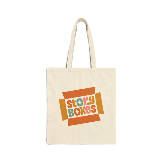 The Story Boxes Cotton Canvas Tote Bag - Eco-Friendly, Stylish Shopping Tote