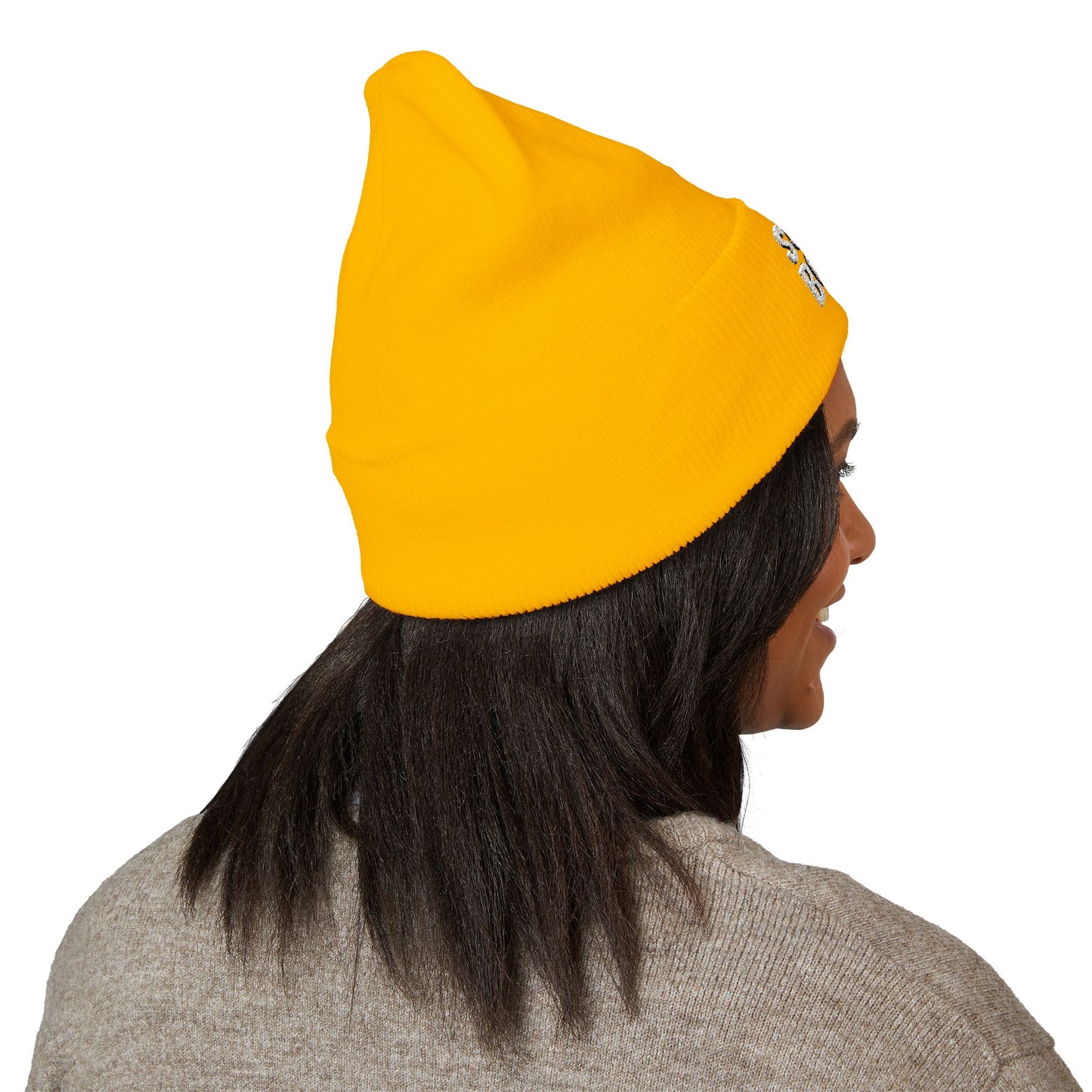 Vibrant Embroidered Classic Cuffed Beanie - Stylish and Warm