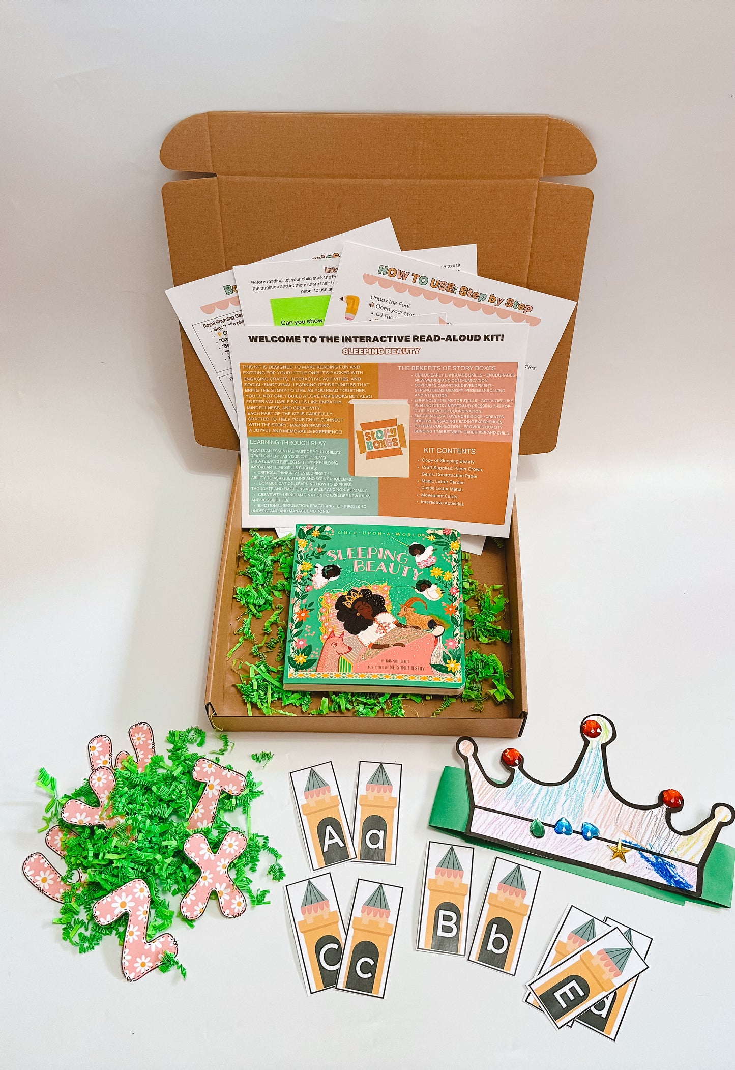 Sleeping Beauty Story Box for Kids | Ages 2-4 | Alphabet & Letter Learning Activity