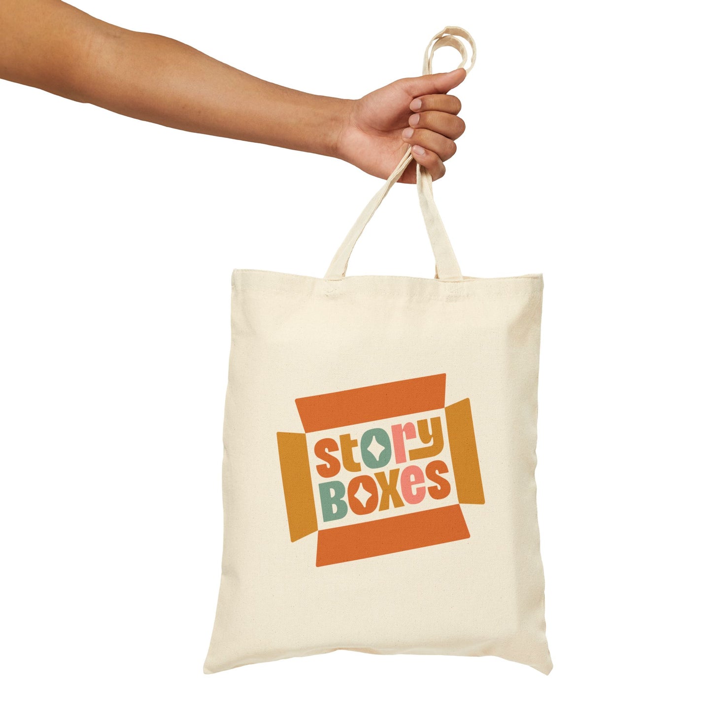 The Story Boxes Cotton Canvas Tote Bag - Eco-Friendly, Stylish Shopping Tote