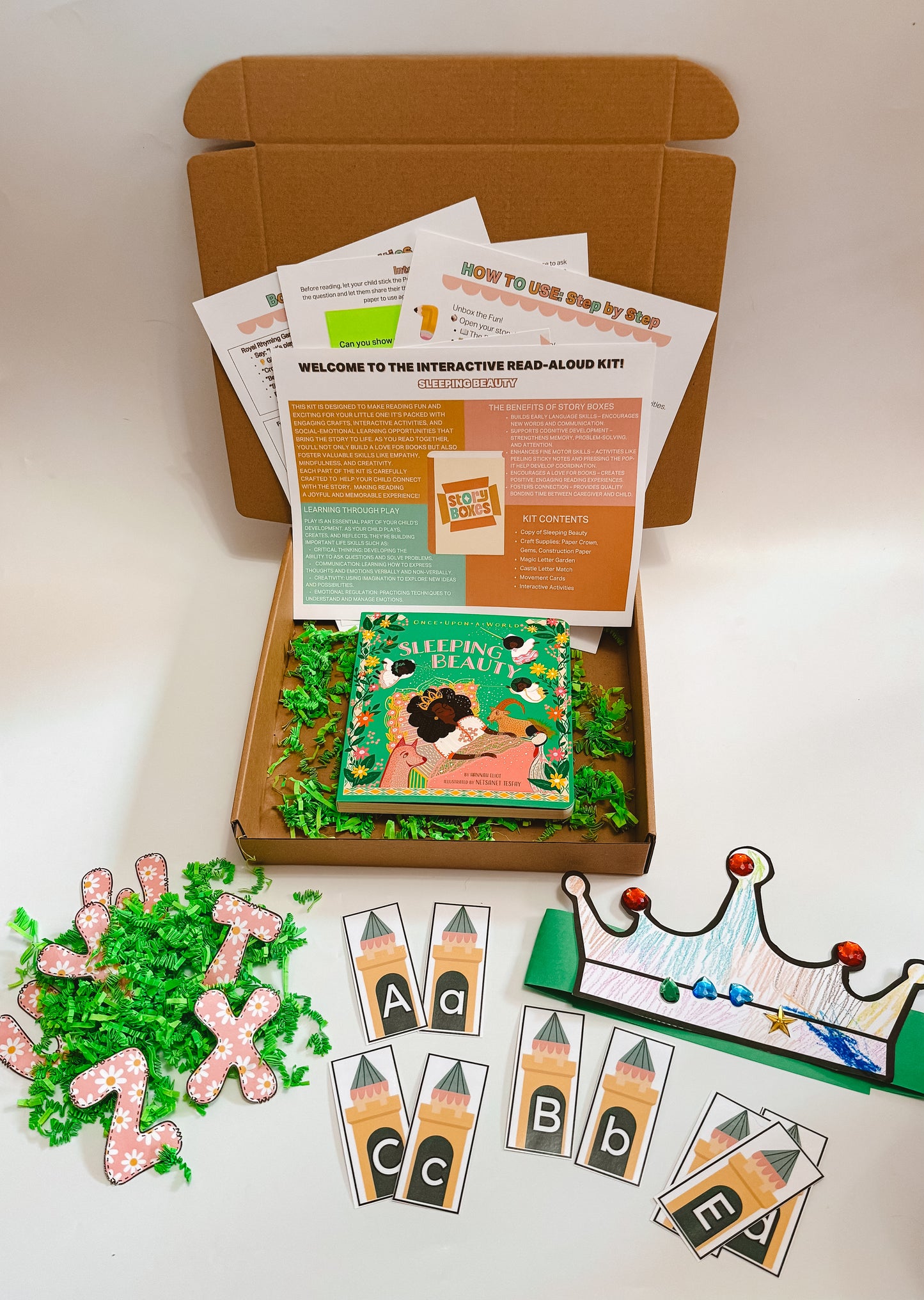 Sleeping Beauty Story Box for Kids | Ages 2-4 | Alphabet & Letter Learning Activity