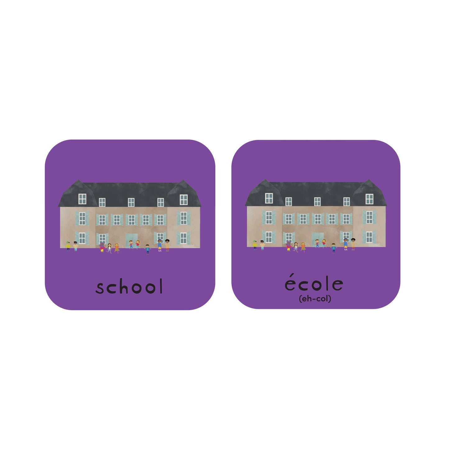 Minilingo French/English Bilingual Flashcards for Kids