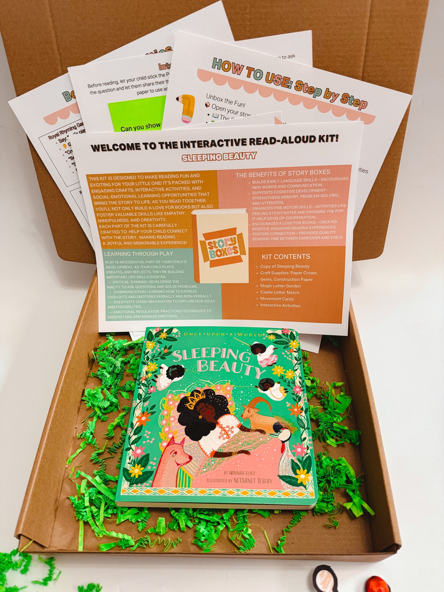 Sleeping Beauty Story Box for Kids | Ages 2-4 | Alphabet & Letter Learning Activity