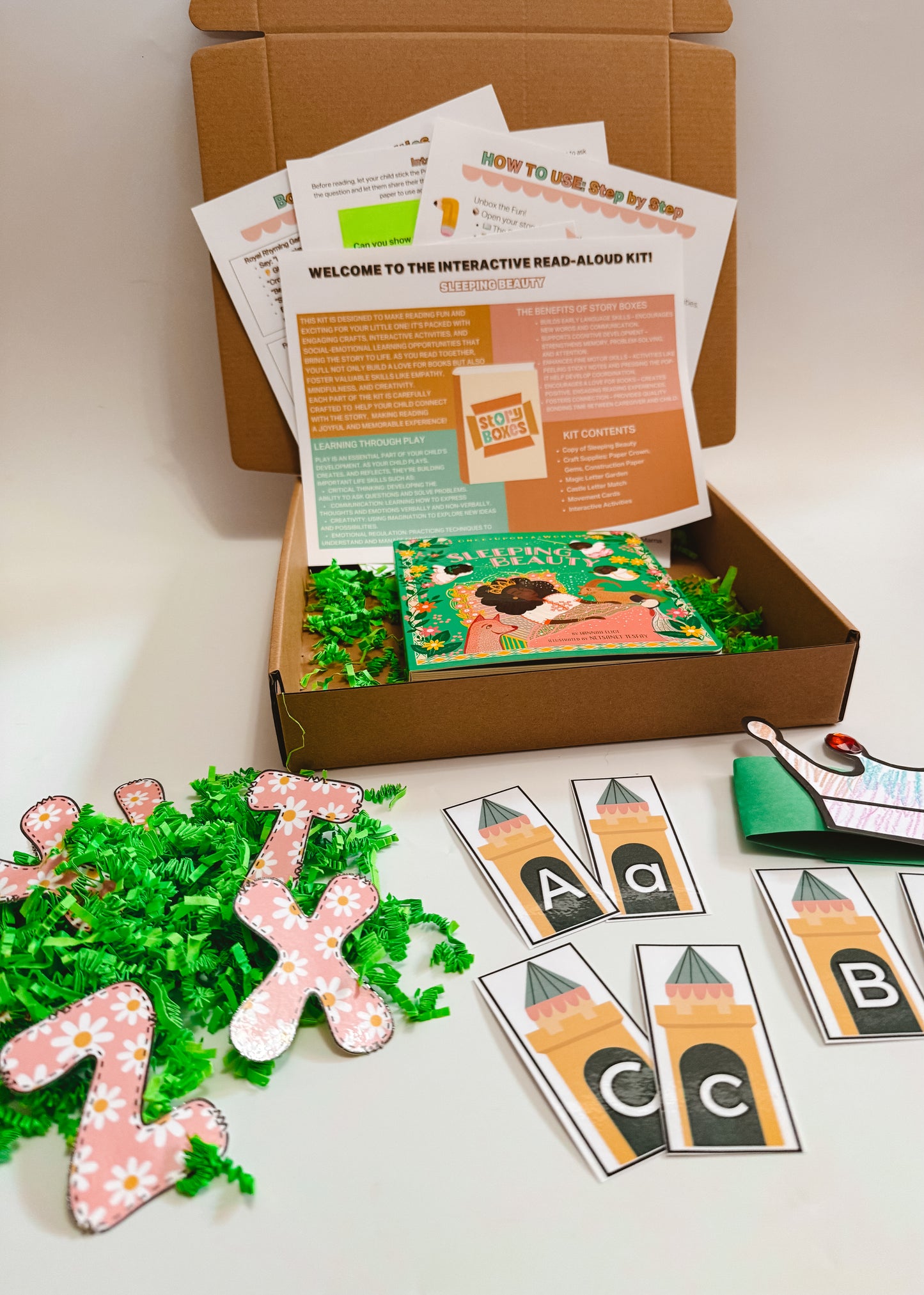 Sleeping Beauty Story Box for Kids | Ages 2-4 | Alphabet & Letter Learning Activity