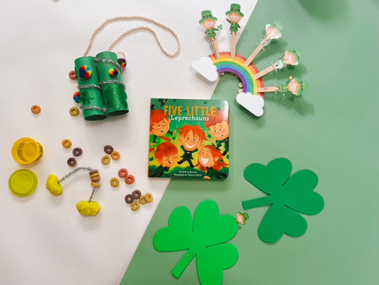 Five Little Leprechauns Story Box – St. Patrick’s Day Story & Craft Kit (Ages 2-8)