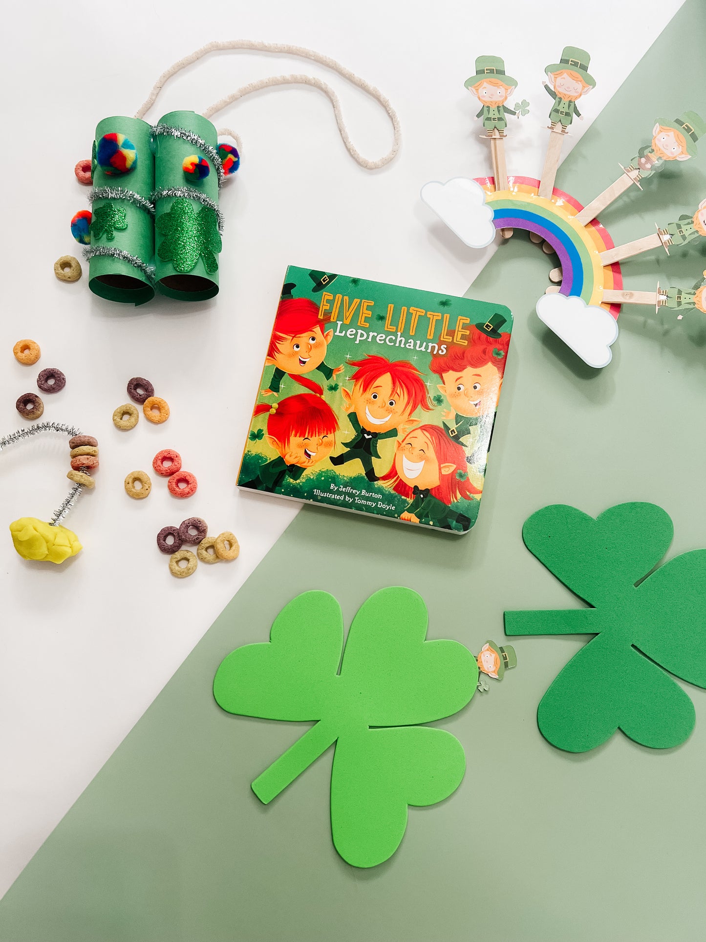 Five Little Leprechauns Story Box – St. Patrick’s Day Story & Craft Kit (Ages 2-8)