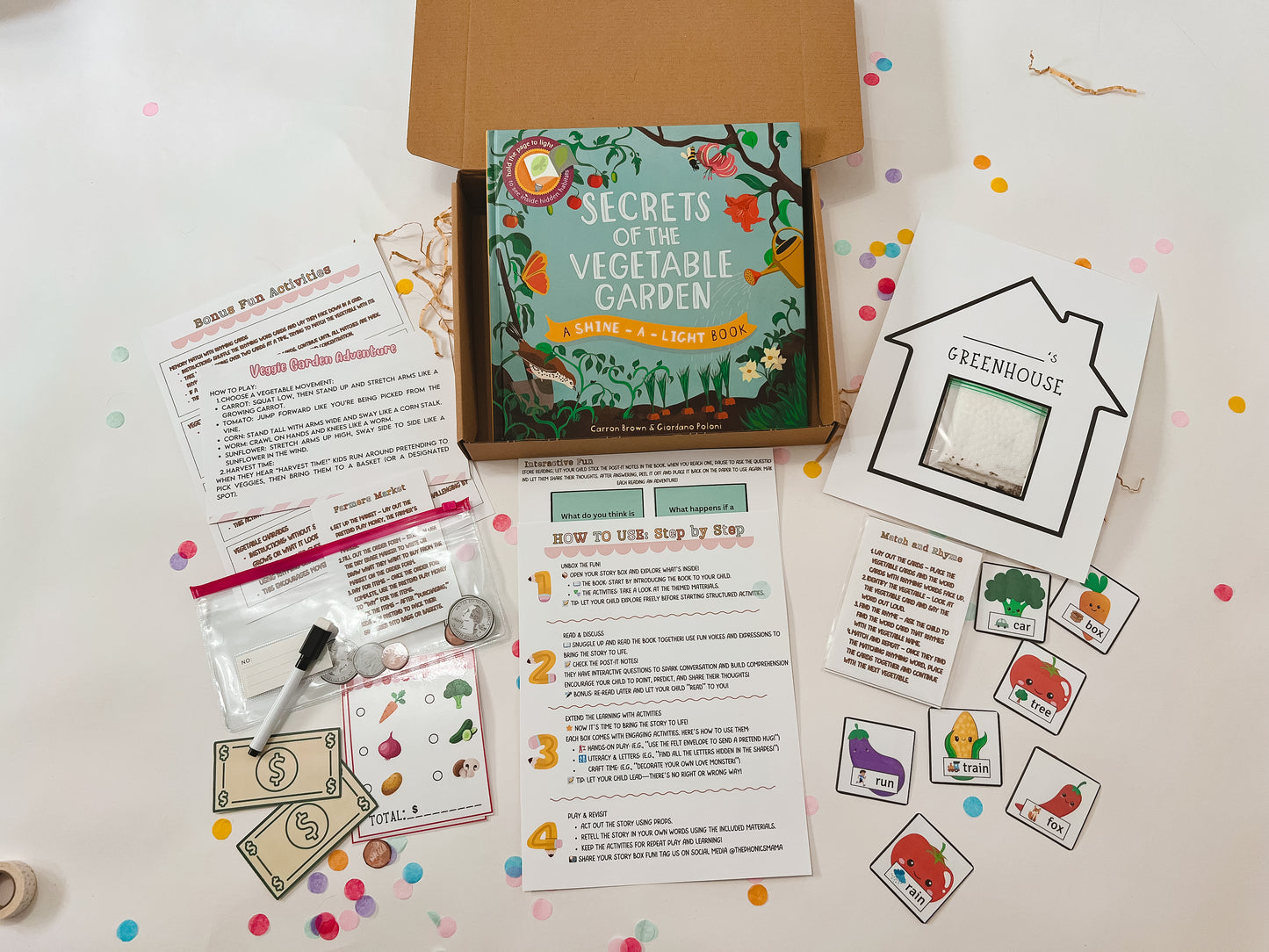 The Secret Vegetable Garden Story Box – Gardening Adventure & Hands-On Learning for Kids (Ages 5-8)