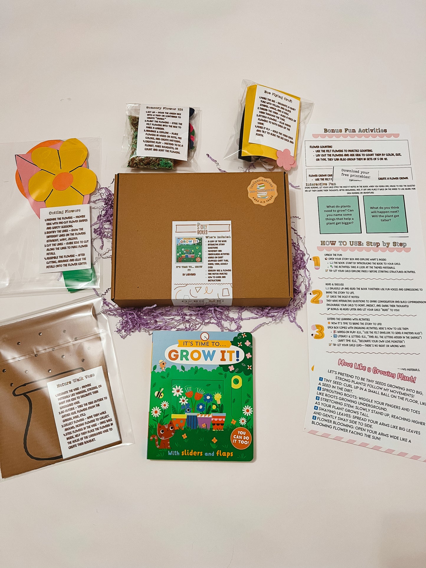 It’s Time to Grow It Story Box – Springtime Fun & Hands-On Learning (Ages 3-5)