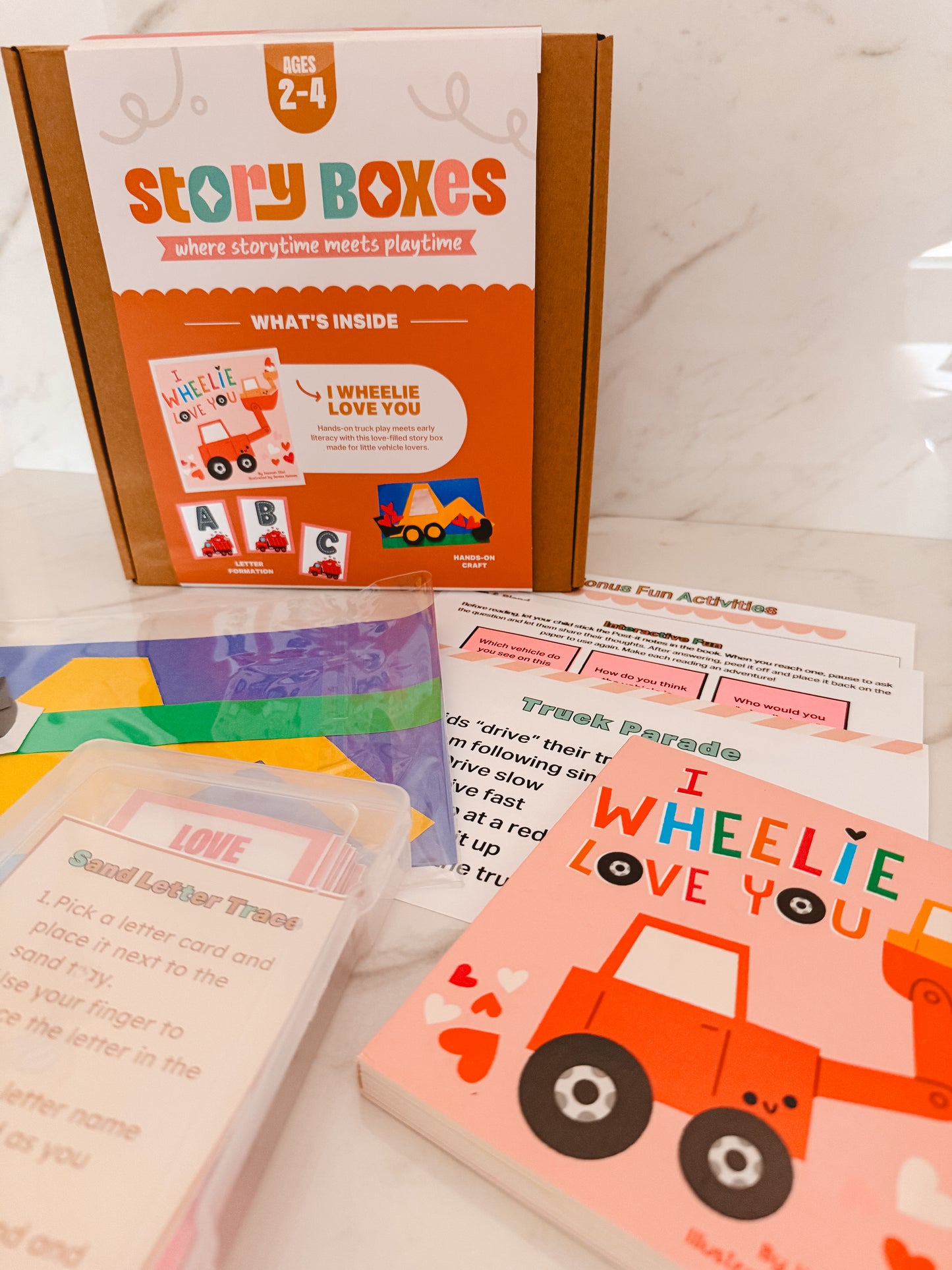 Valentine’s Day Story Box for Toddlers (Ages 2–4) | I Wheelie Love You