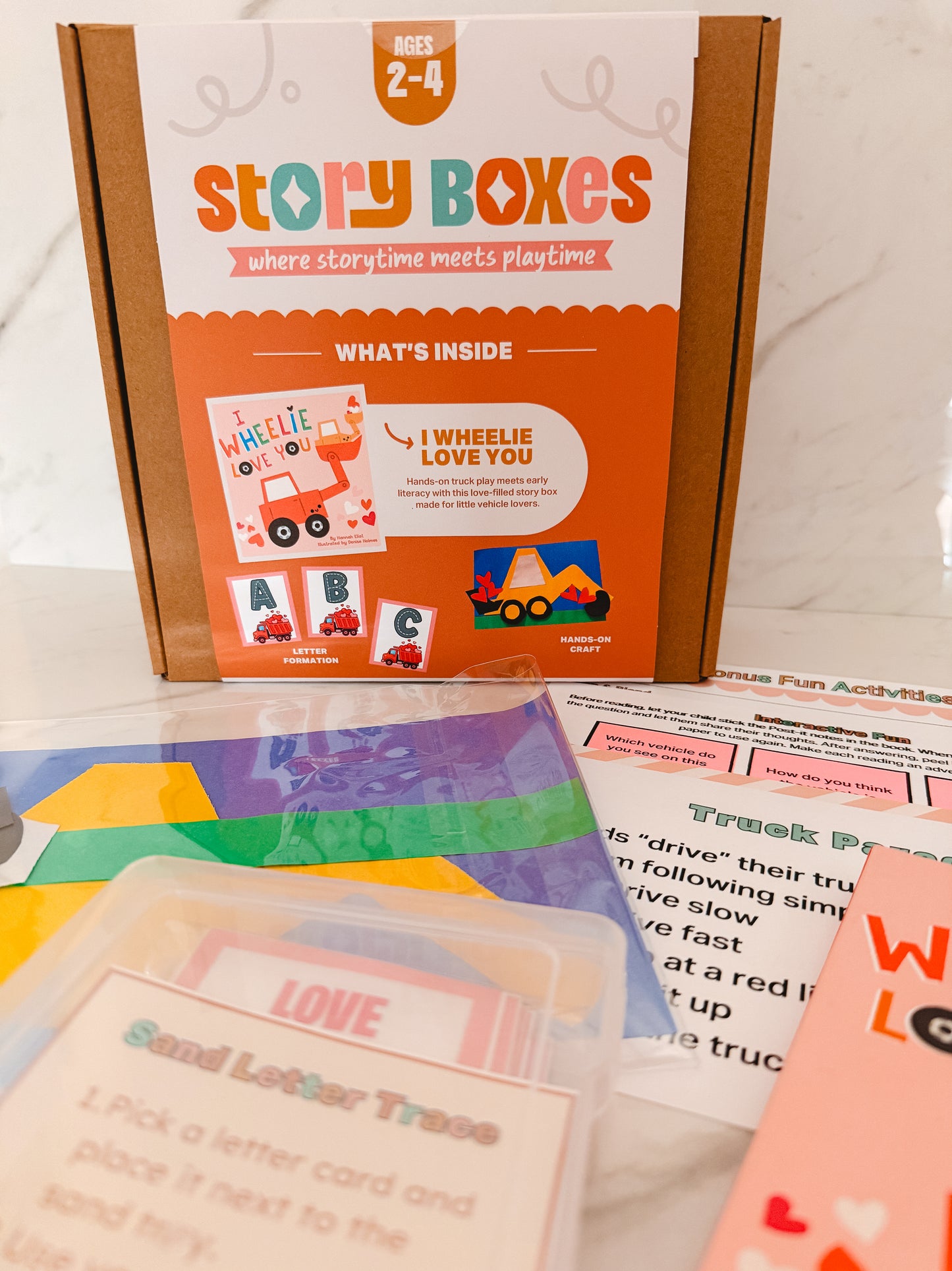 Valentine’s Day Story Box for Toddlers (Ages 2–4) | I Wheelie Love You