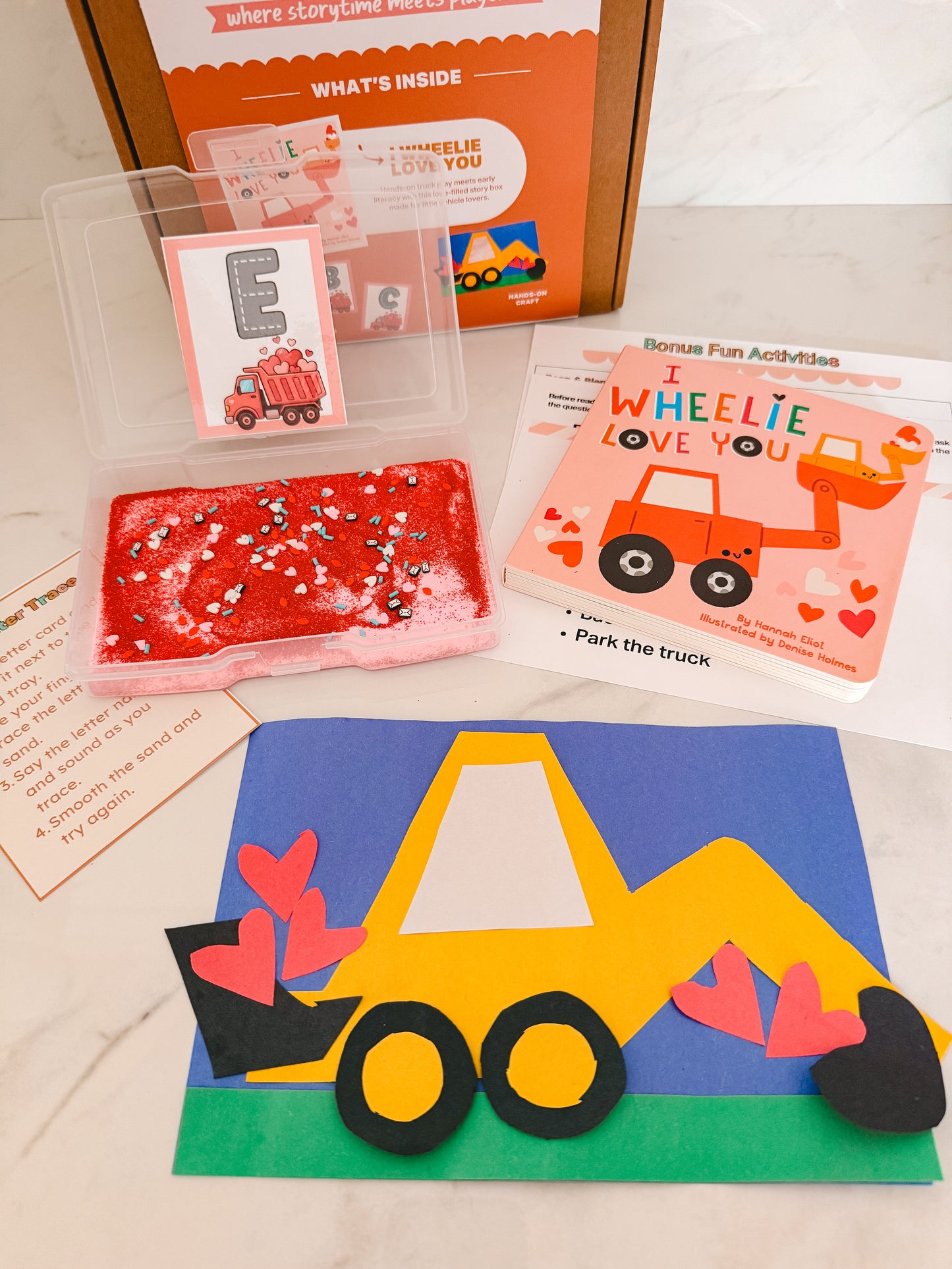 Valentine’s Day Story Box for Toddlers (Ages 2–4) | I Wheelie Love You