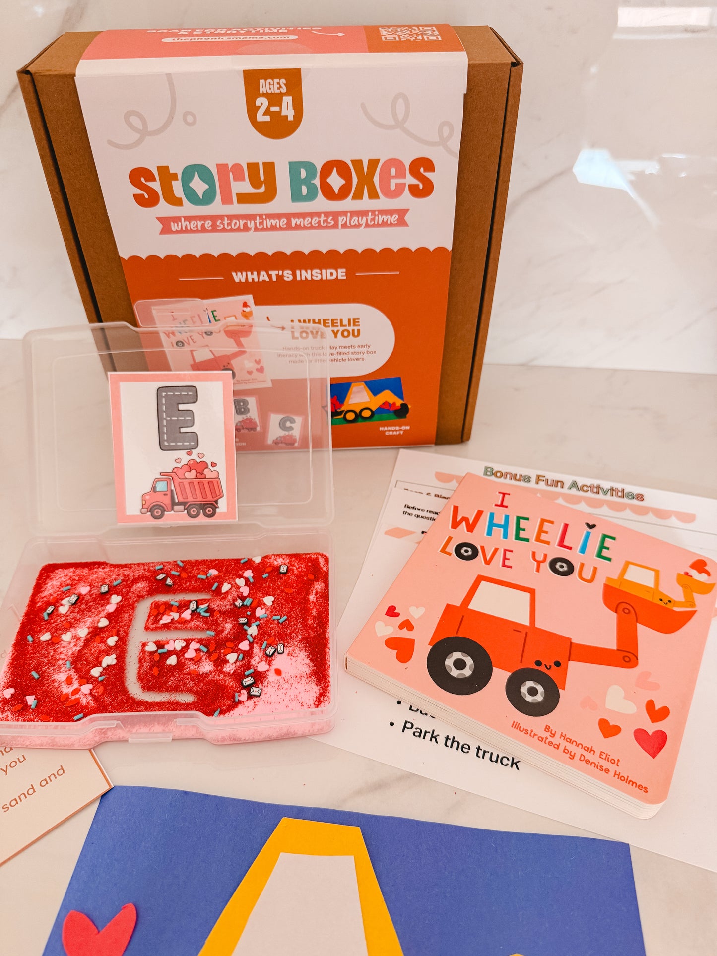 Valentine’s Day Story Box for Toddlers (Ages 2–4) | I Wheelie Love You