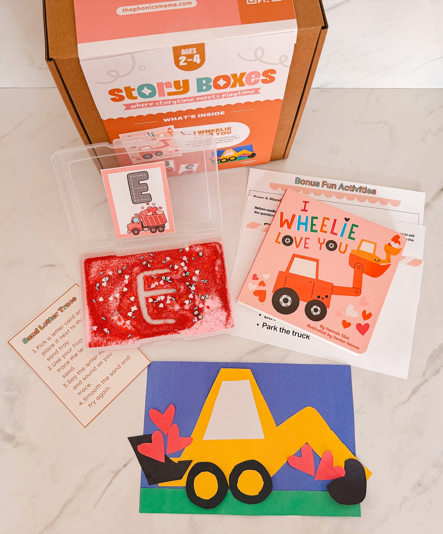 Valentine’s Day Story Box for Toddlers (Ages 2–4) | I Wheelie Love You