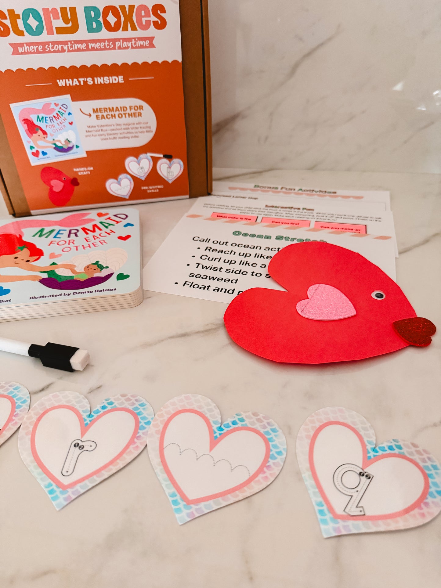 Mermaid Valentine Story Box for Toddlers (Ages 2–4) | Mermaid for Each Other