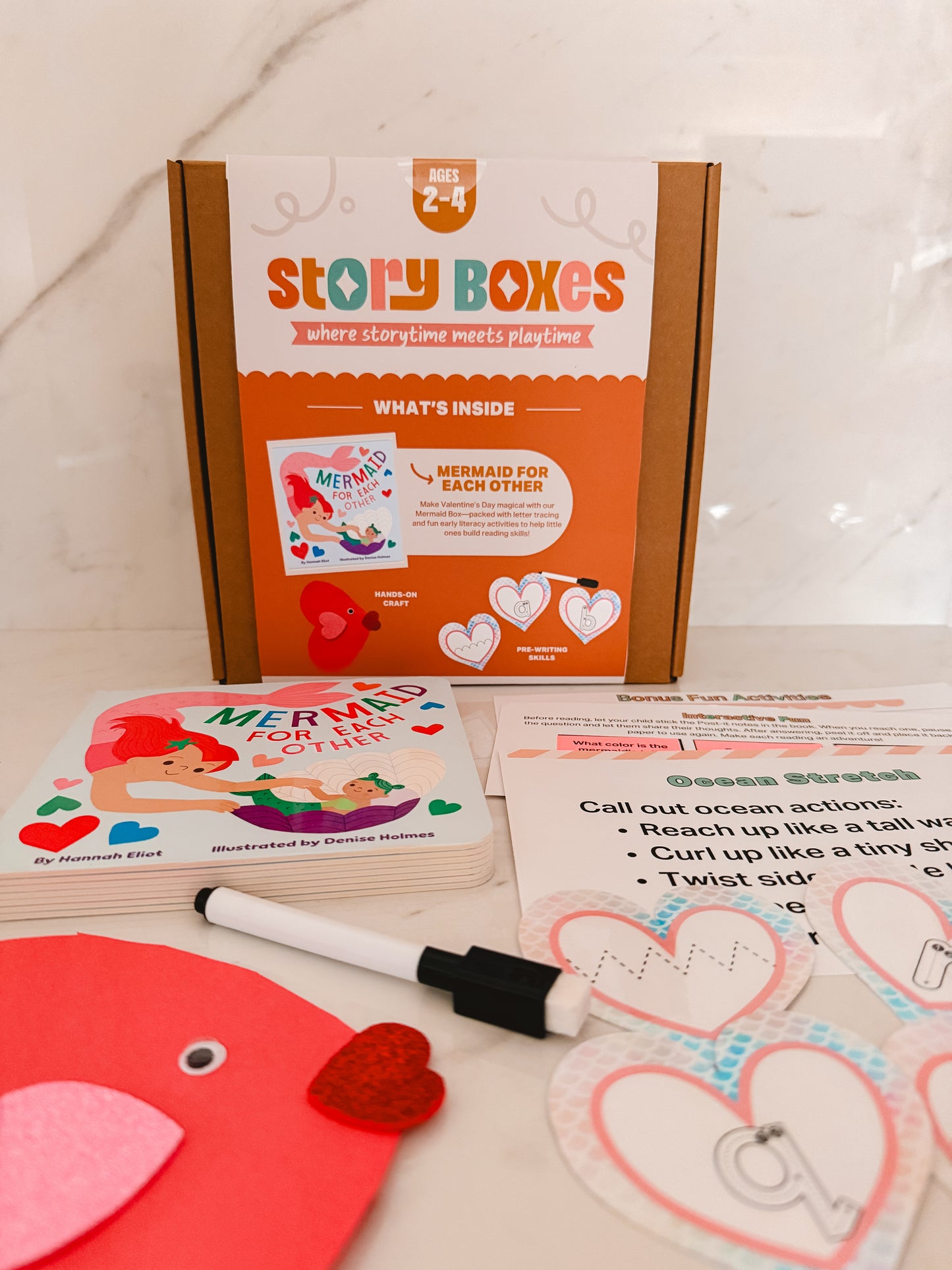 Mermaid Valentine Story Box for Toddlers (Ages 2–4) | Mermaid for Each Other