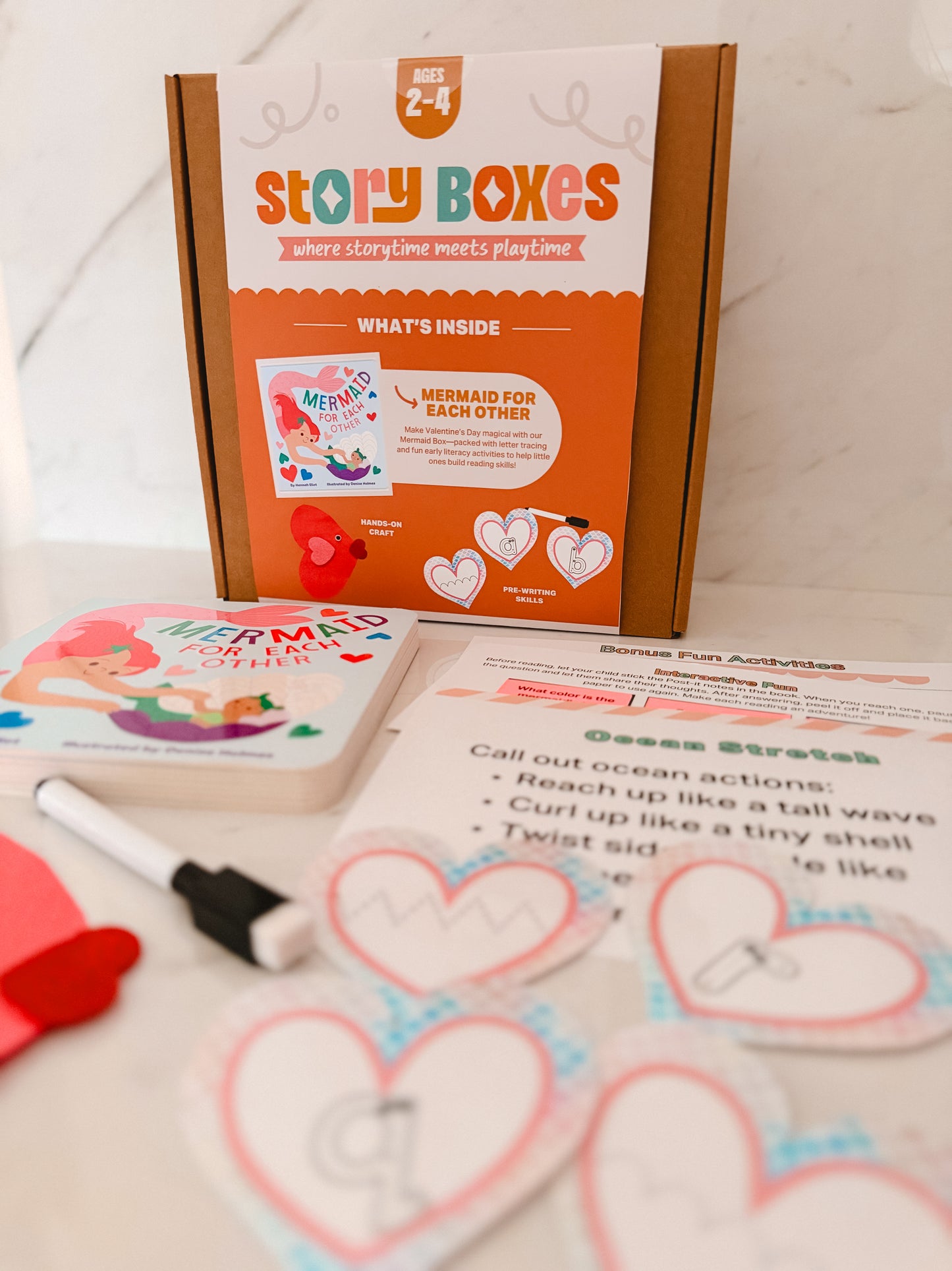 Mermaid Valentine Story Box for Toddlers (Ages 2–4) | Mermaid for Each Other