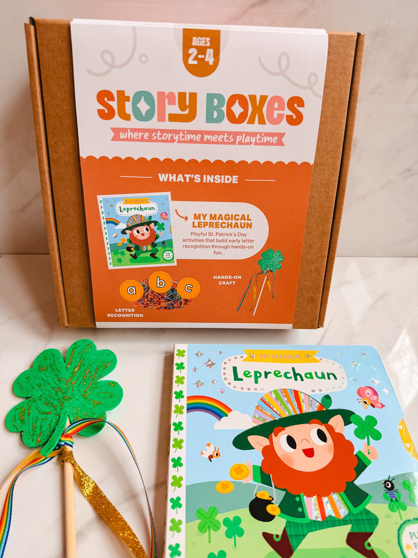 Little Leprechaun Treasure Hunt: St. Patrick’s Day Story Box (Ages 2–4)