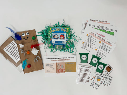 PREORDER - Wheels on the Garbage Truck Mini Story Box | Ages 4-6
