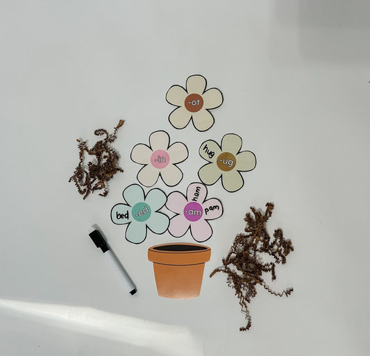 Word Family Flowers Craft Kit | Hands-On Phonics Activity for Ages 4–7