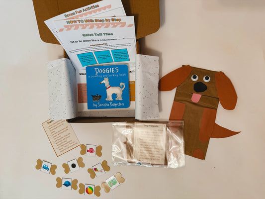 Doggies Mini Story Box for Toddlers | Ages 2-4 | Fun Puppy Activities