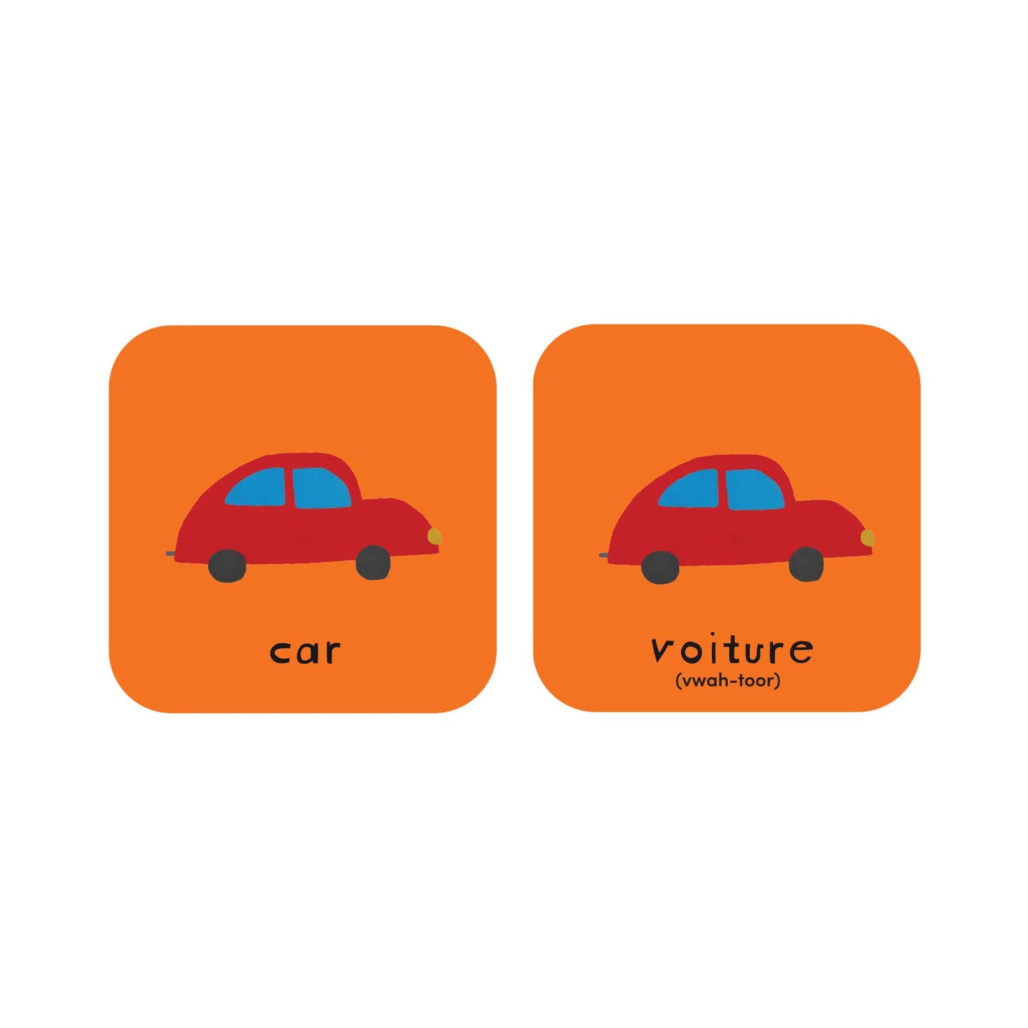 Minilingo French/English Bilingual Flashcards for Kids