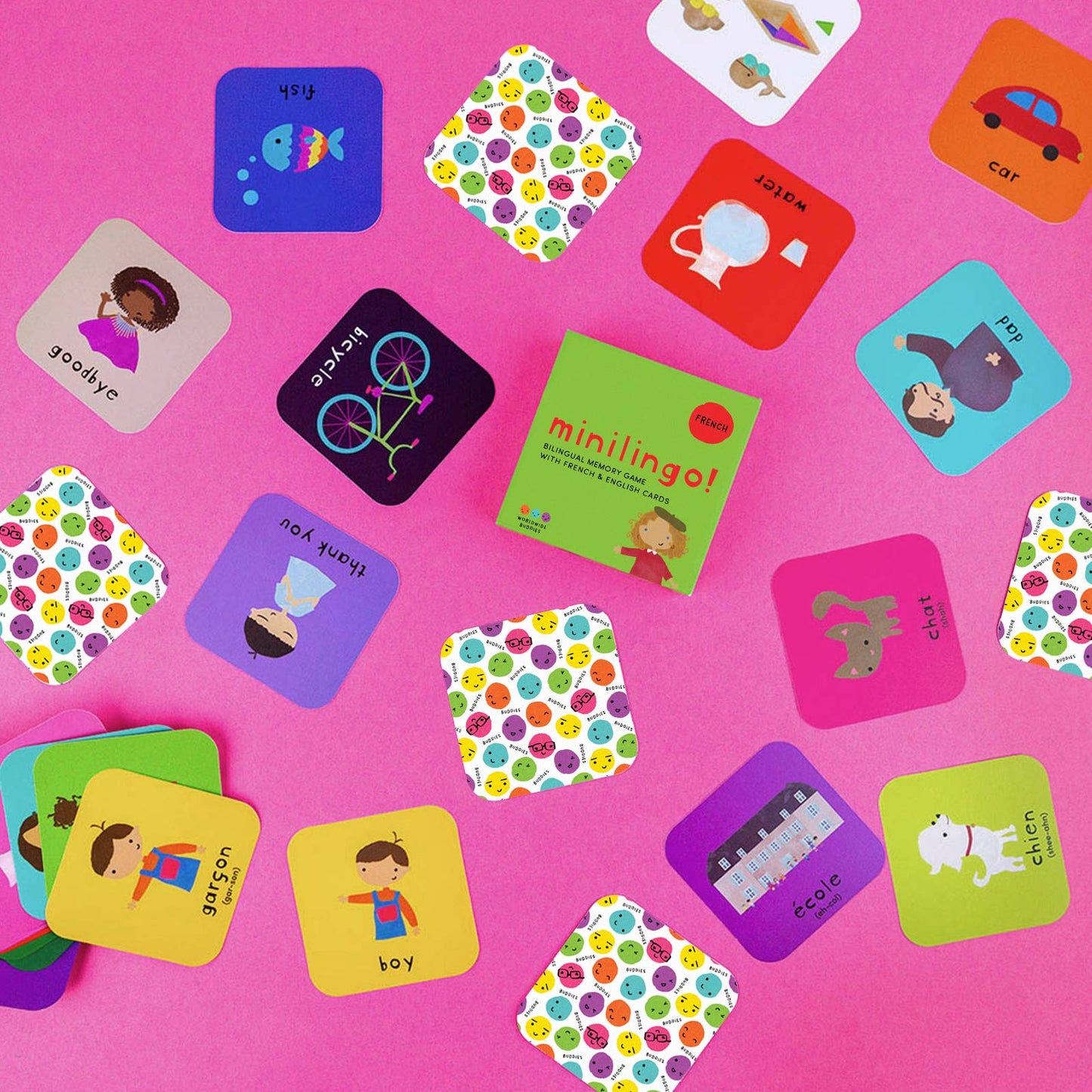 Minilingo French/English Bilingual Flashcards for Kids