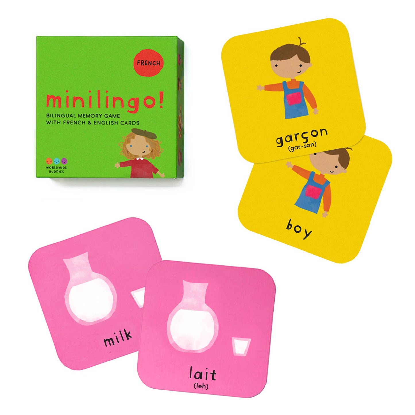 Minilingo French/English Bilingual Flashcards for Kids