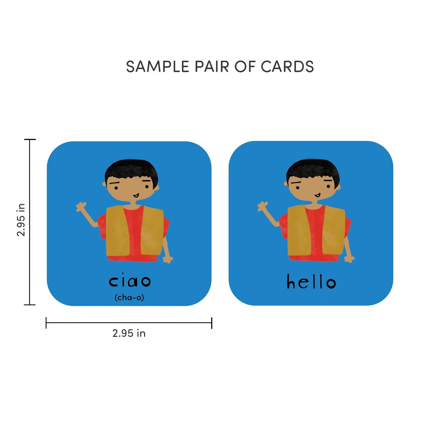 Minilingo Italian/English Bilingual Flashcards for Kids